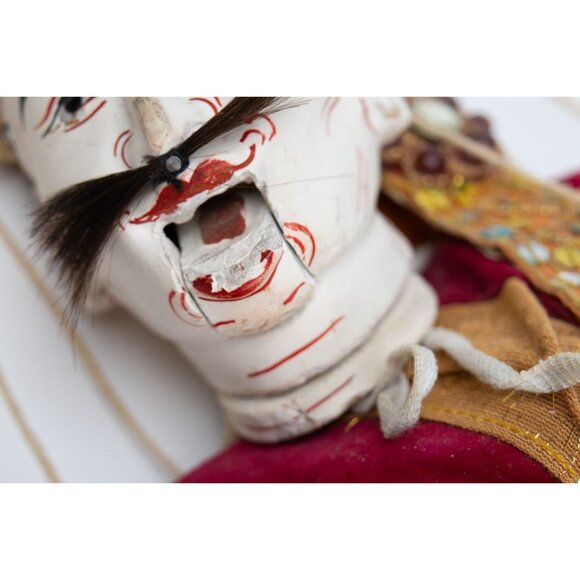 Vintage Traditional Marionette Puppet With Intricate Costume & Mustache - Picture 7 of 14